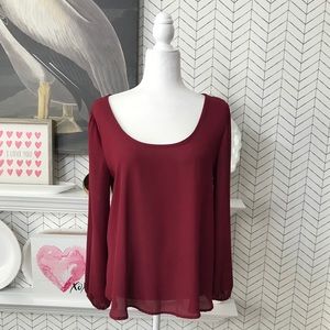 Sams Souci long sleeve top with zippers